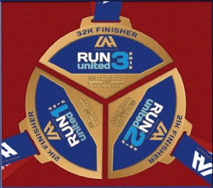 2012 Run United 3 - 32K Finishers Medal