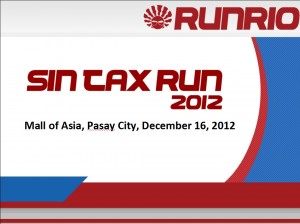 Sin Tax Run 2012