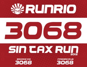 Sin Tax Run 2012 - Bib