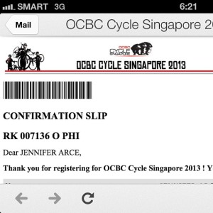 OCBC Cycles Confirmed Registration