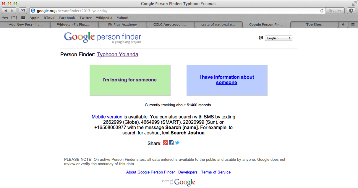 Google People Finder